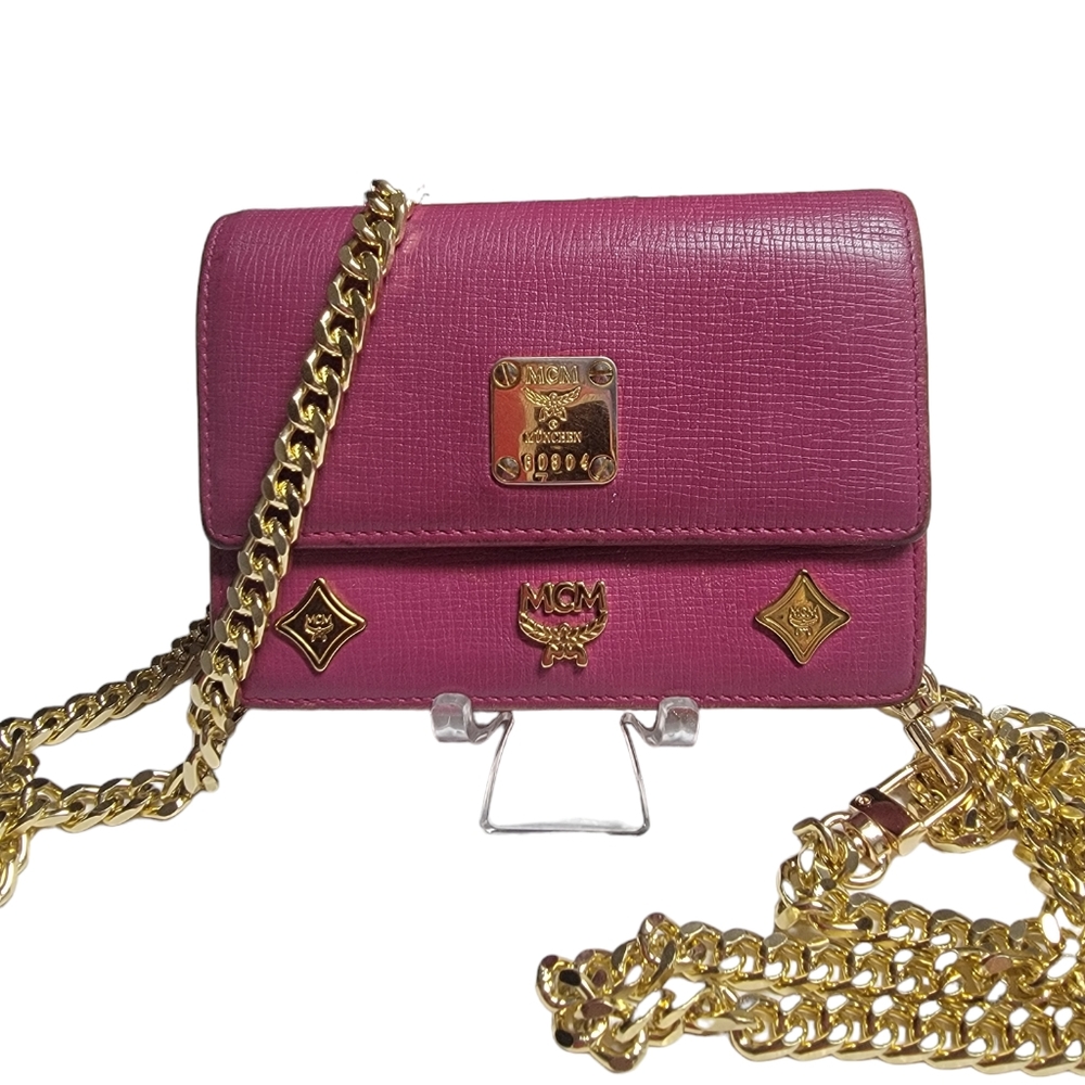 MCM Trifold Cow Leather Wallet